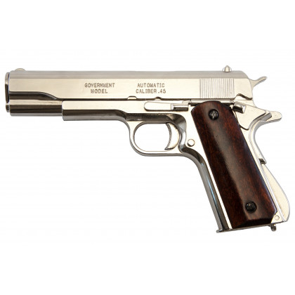 PISTOLET 45 USA 1911 CHROME (IDEM P1227NQ) NON DEMONTABLE