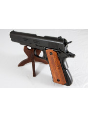 PISTOLET 45 1911 USA NOIR PLAQUETTE LISSE (P1227N) DEMONTABLE