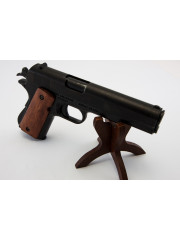 PISTOLET 45 1911 USA NOIR PLAQUETTE LISSE (P1227N) NON DEMONTABLE