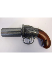 PISTOLET ANGLAIS 1840 6 CANONS GRIS